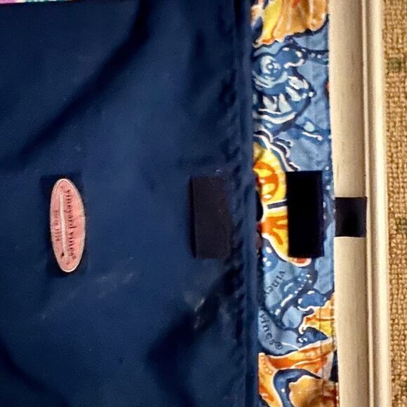 Vineyard Vines swimsuit material foldover pouches - set of 3 - Picture 8 of 10